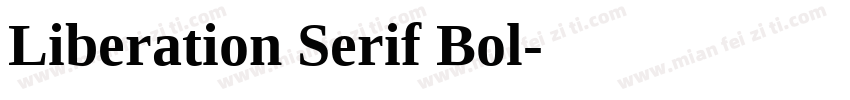 Liberation Serif Bol字体转换